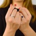 Λευκόχρυσο σετ κοσμημάτων Κ14 με κολιέ, δαχτυλίδι, σκουλαρίκια